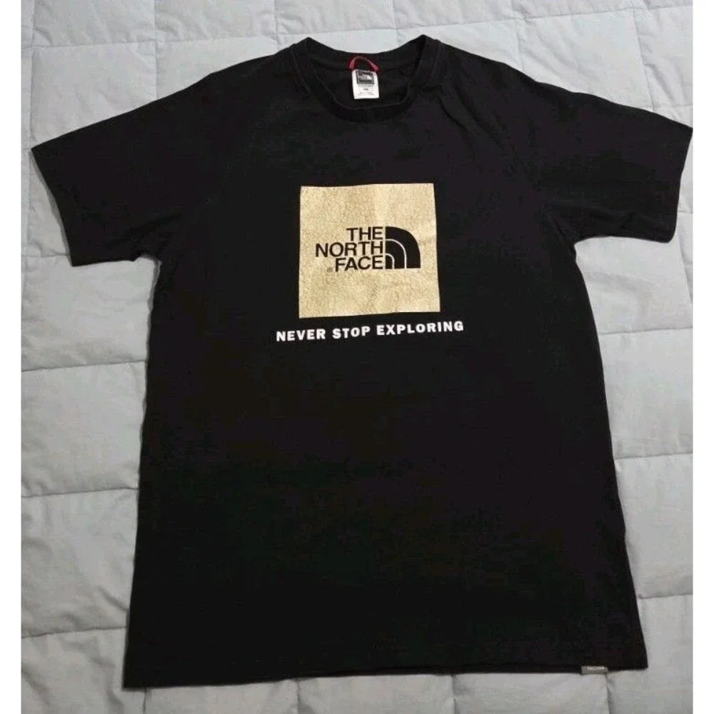 The North Face Men’s Raglan Sleeve Graphic T-Shirt Black Size M Explore Tee